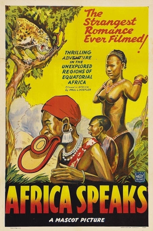 Poster for the movie "Africa Speaks!"