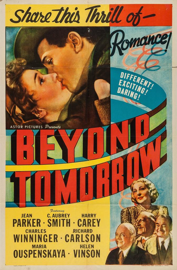 Poster for the movie "Beyond Tomorrow"