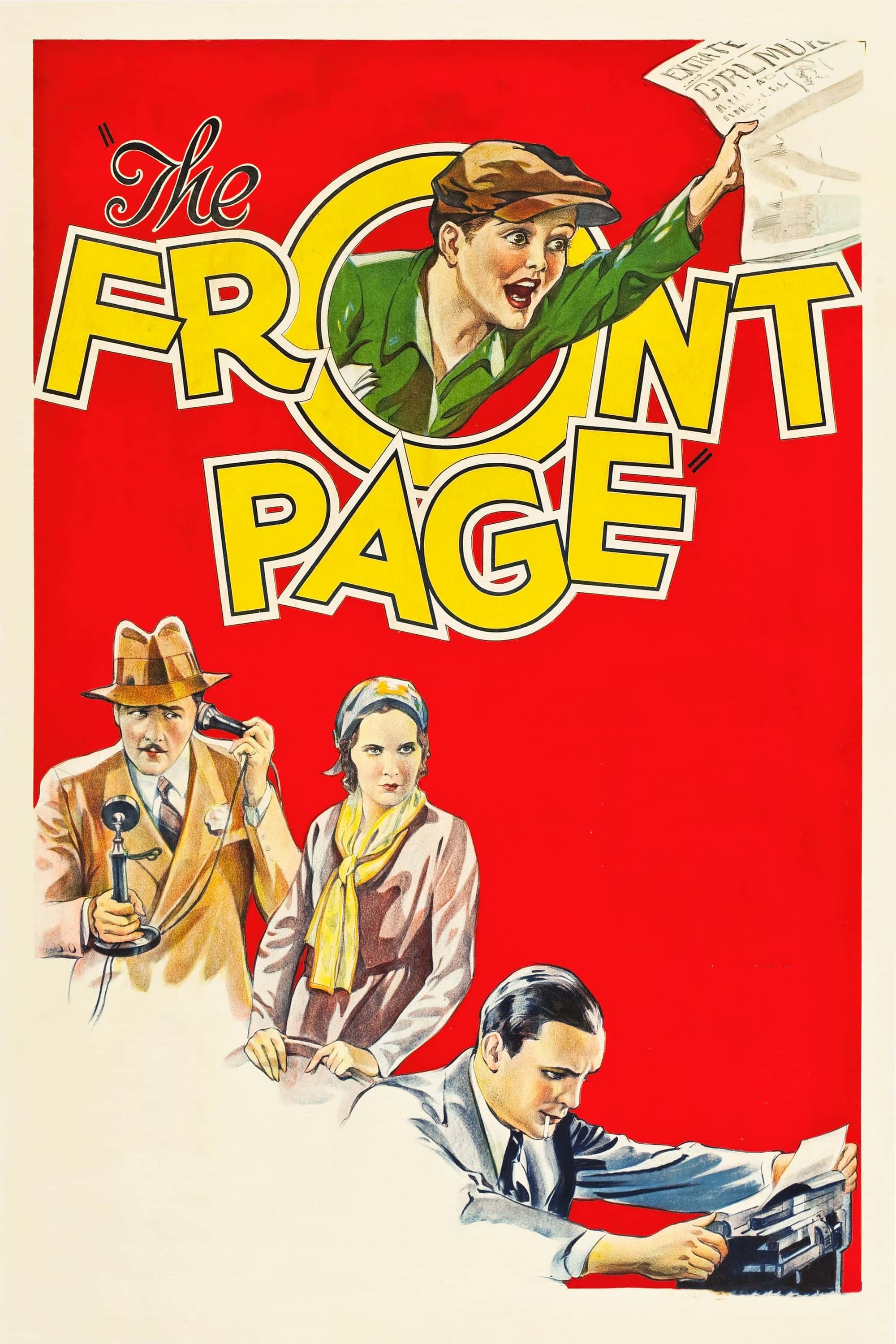 Poster for the movie "The Front Page"