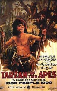 Poster for the movie "Tarzan of the Apes"