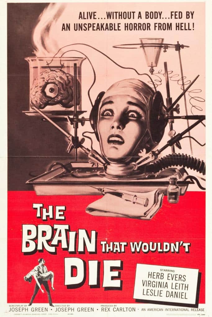Poster for the movie "The Brain That Wouldn't Die"